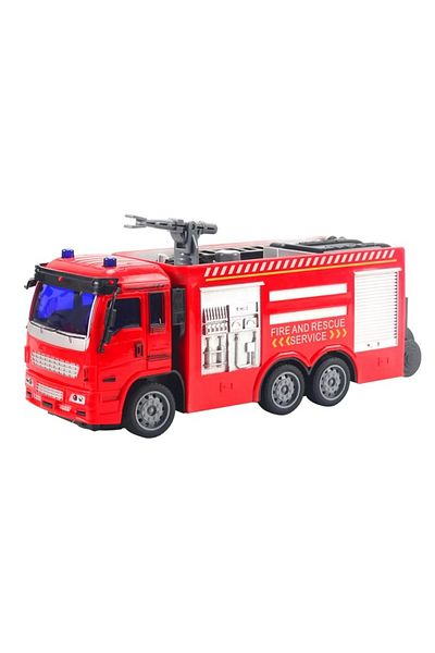 rexa Remote Control Fire Fighting Truck – RC Rescue Vehicle with Lights for Kids