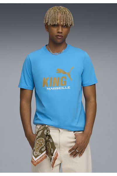 Puma Pánská trička s logem Olympique de Marseille KING
