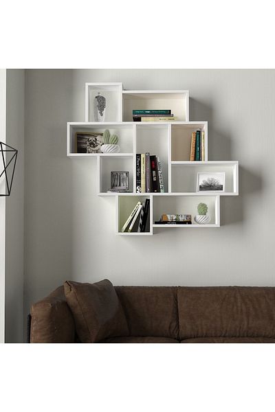 UnicUtil UnicUtil Wall Shelf, 116 x 15 x 104 cm, White