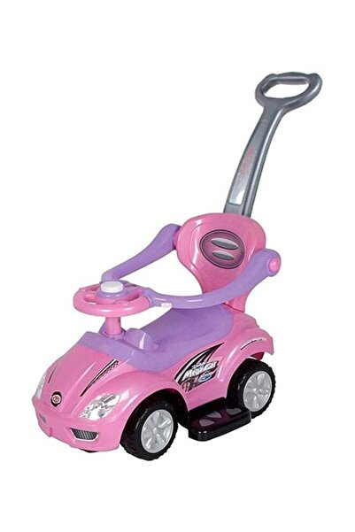 Generic سيارة ركوب 3 في 1 سهلة المناورة مع مسند ظهر وحاجز للأطفال