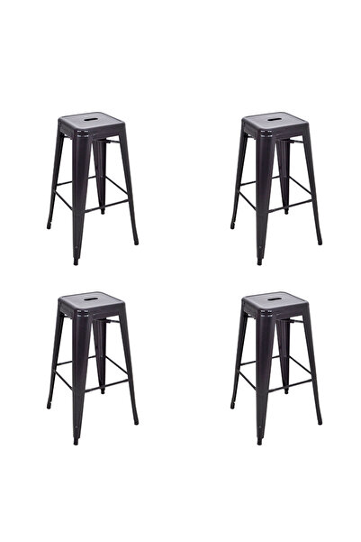 ChairLife Tolix Metal Bar Tabure (4 Adet)