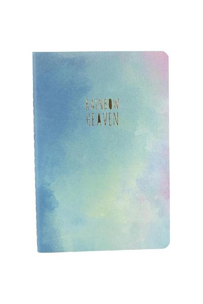 Roco Rainbow Heaven Lined Notebook A5 - 60 Sheets (120 Pages) Heaven Blue