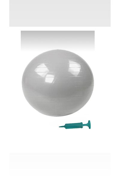 HEPİTOP 65cm Pilates Ball with Inflator Pump Plates Balance Yoga Fitness Exercise Ball Gymnastics Ball