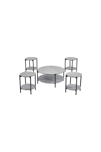 DEC4 Elegant and modern 4+1 tea table set