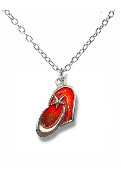 Herşey Nota Red Necklace with Türkiye Map Figure in Heart – Silver Color Unisex Metal Jewelry