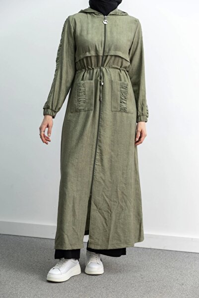 Letafet BÜZGÜ DETAYLI İNCİLİ SPOR FERACE - AÇIK YEŞİL