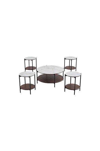 DEC4 Elegant and modern 4+1 tea table set