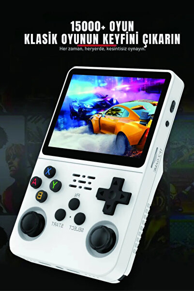 KETENOFFİCİAL R36S Retro Oyun Konsolu 15.000+ Konsol Oyunu Yeni Nesil El Atarisi 64 Gb Hd Ekran Mor