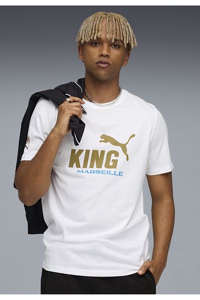 Puma Ανδρικά μπλουζάκια με λογότυπο Olympique de Marseille KING