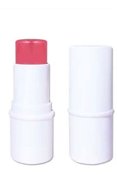 huitich Petal Soft Glow: High-Pigment Baby Pink Cream Blush Stick with Brush Nearly Rose