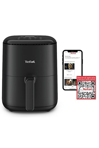 TEFAL Easy Fry Ey145810 – Compact Air Fryer 3l, 1300w, 10 Programs, Touch Screen