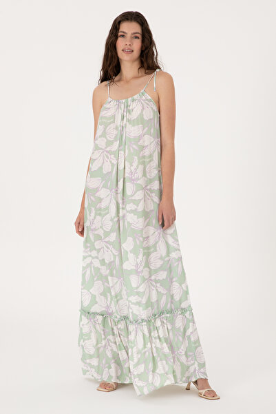 U.S. Polo Assn. Γυναικείο υφαντό φόρεμα Aqua Green 50300899-VR048