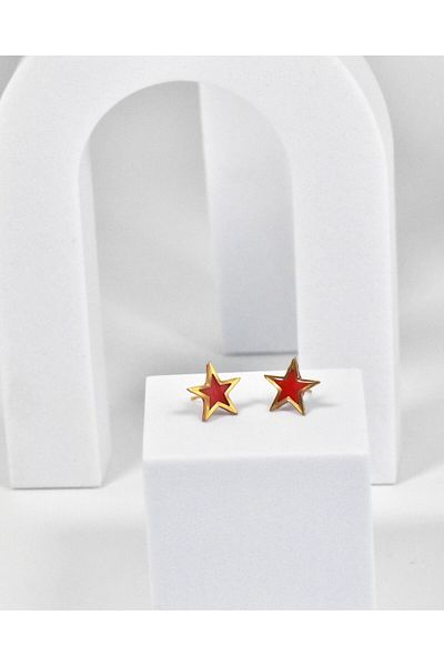 NARRU NARRU earrings, handmade, star-shaped, Erica 04