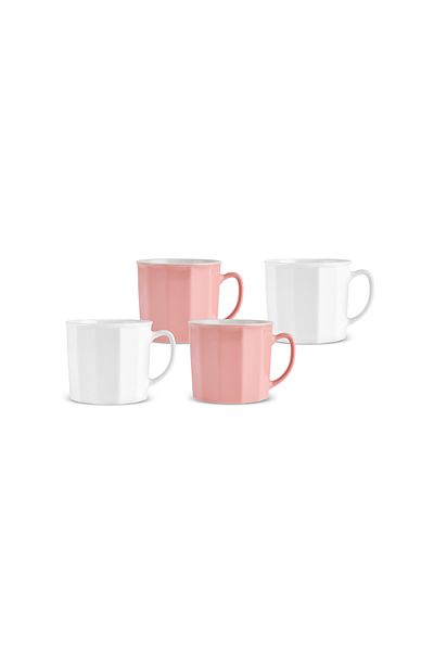 Karaca Lavin 4-Piece Mug Set 370 ml