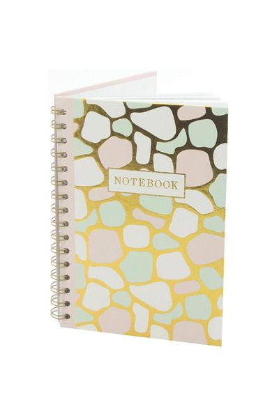Roco Stone Lined Notebook A5 - 100 Sheets Gold