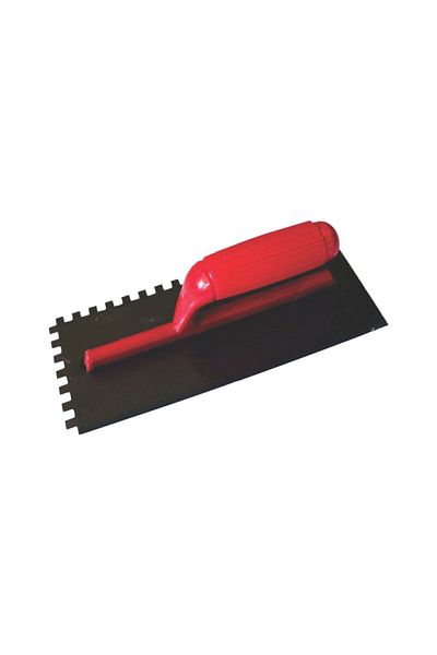 Plastik Components T.T. Notched trowel 7*7 mm with plastic handle, 280x120 mm