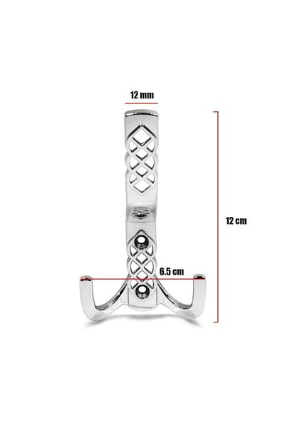 Sucuoğlu Crystal Coat Rack Cloakroom Wall Hanger Chrome Wardrobe Clothes Rack