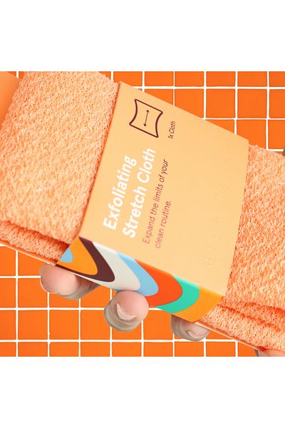 Cleanlogic Elastic Exfoliating Body Towel, Bath & Body, Cleanlogic, 1 pc.