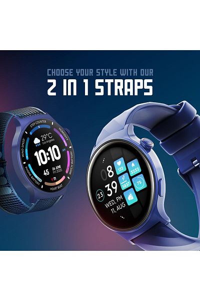 Faster Nerv Watch 3 Pro- Smart Watch with AI Voice Control and Multiple Sports Mode, Monitors Heart
