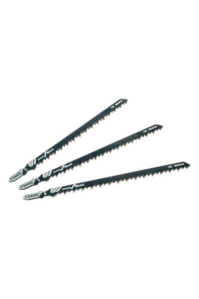 Generic BOSCH T344D High Carbon Steel Jigsaw Blade Set Black 120mm JE2 608 637 944