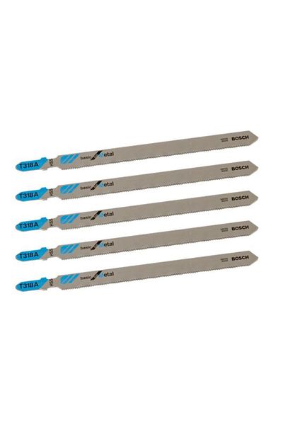 Generic مجموعة شفرات المنشار الكهربائي من الفولاذ عالي السرعة من بوش، باللونين الرمادي والأزرق، مقاس 132 مم