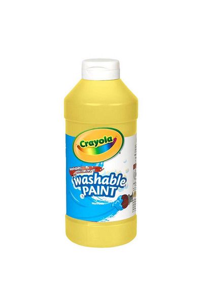 Generic Crayola Easy Squeeze Non-Toxic Highly Pigmented Washable Paint Bottle Yellow 16oz CRA5420167034
