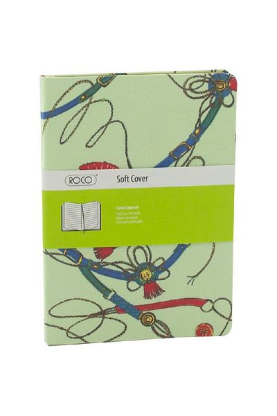 Roco Audrey Memo Lined Notebook A5 - 96 Sheets (192 Pages) Green