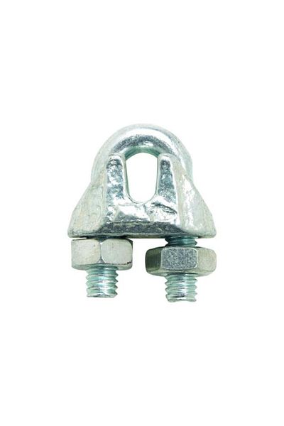 Generic Campbell Chain Malleable Iron Galvanized Wire Rope Clip Silver 1/16inch T7670409