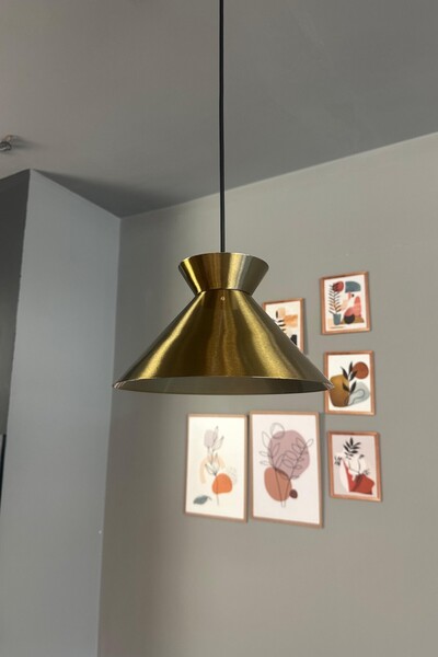 Bamyum Tolvia Eskitme Renk Tekli Avize Iç Mekan Aydınlatma Dekoratif Mutfak C...