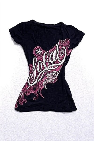 Pop Giyim So Cal Star Wide Collar Basic Body