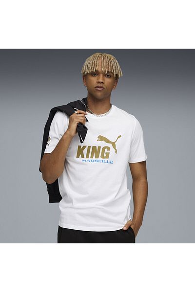 Puma Ανδρικά μπλουζάκια με λογότυπο Olympique de Marseille KING