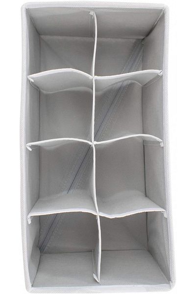 TRIXES Set of 2 TRIXES organizers, textile, gray, 29.5 x 15 x 10 cm