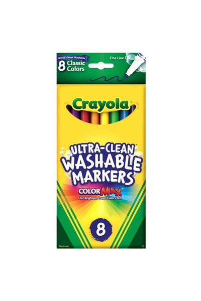 Generic Crayola 8-Piece Fine Line Ultra-Clean Washable Marker Set Multicolor CRA5878097019
