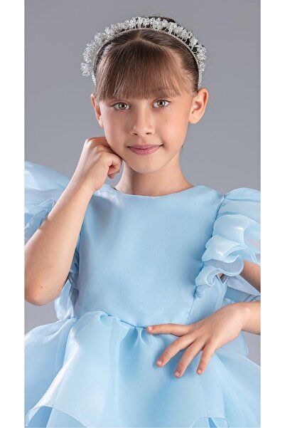 Mnk Baby&Kids Дівчача сукня з хвостом і короною Vragia M00745 СИНЯ