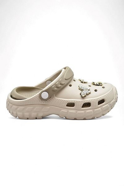 İncim Ecru Daily Orthopedic Seaside Pool Beach Slippers with Stone Accessories Women's Slippers & Sandals