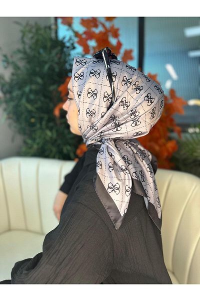 Oxygen Scarfs Patterned Voile Silk Scarf-6204527
