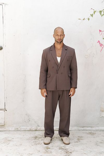 BOHEMAİ Ανδρικό μπουφάν Ayyubay Brown Blazer