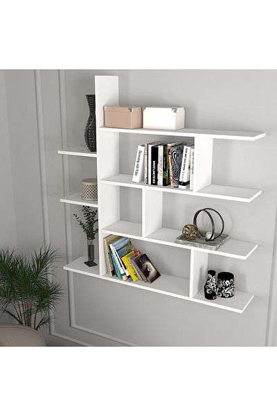 UnicUtil Wall Shelf, UnicUtil, 120 x 22 x 122 cm, White