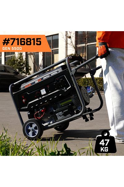 kseibi GASOLINE GENERATOR - 5.5KW Fuel Portable with Low Noise, Long Runtime for Home and Outdoor Use.