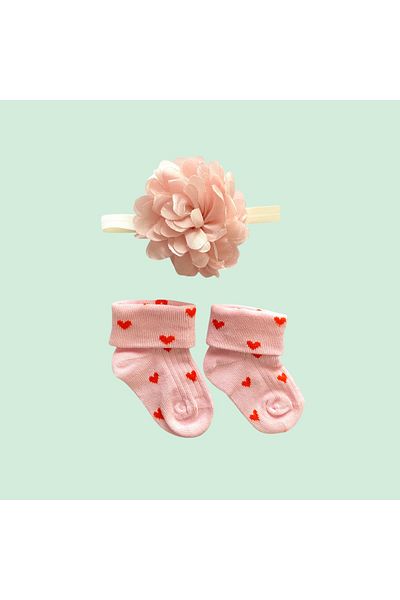 Ari baby textile atelier Baby Bandana Socks Set-Baby Accessories-Baby Bandana-Bandana Socks Combination