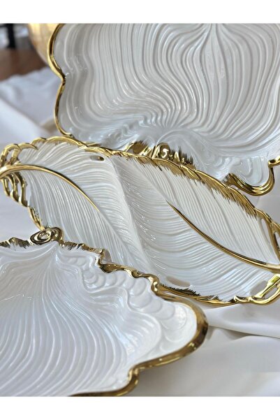 MD MİMOZA DEKOR Albero Service Presentation Set 3 Pieces