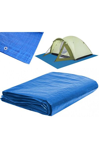 SERSIMO Laminated waterproof polyethylene tarpaulin, 3x4m, blue