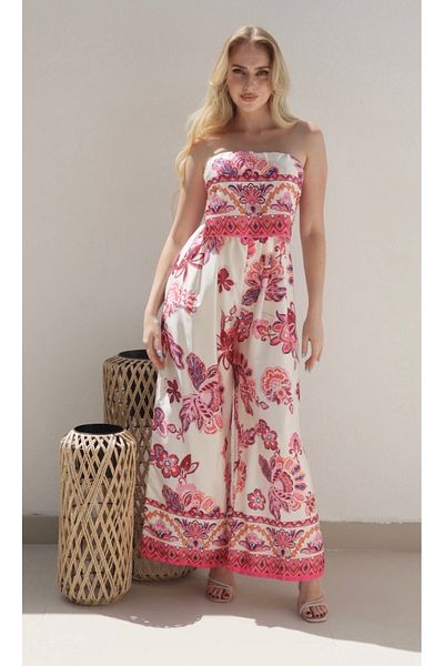 Alorabella Violet Floral Jumpsuit