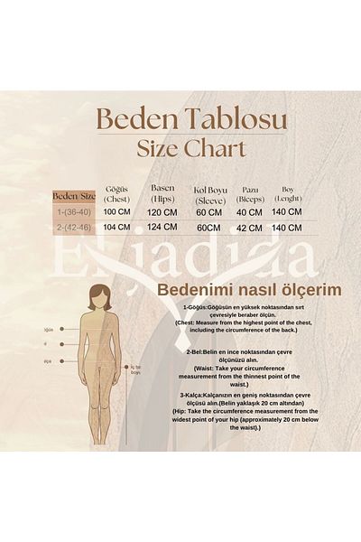 EL jadida Women's Patterned Hijab Viscose Long Dress Brown