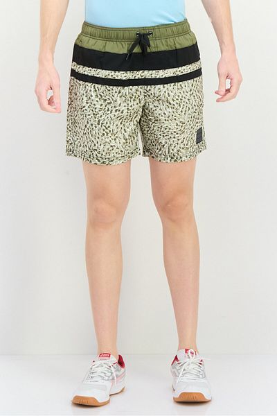 Puma Men Animal Print Drawstring Board Shorts, Multicolor