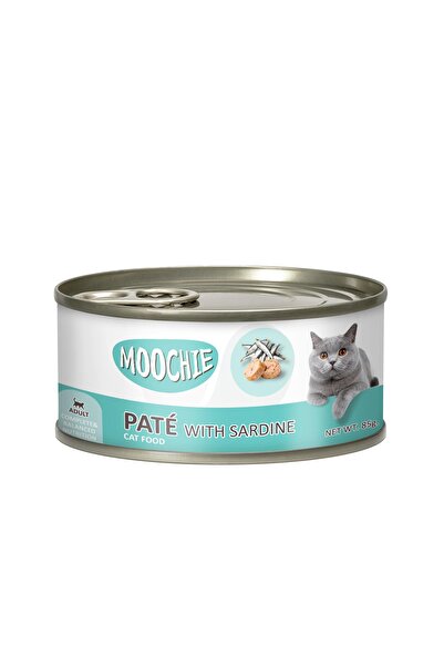 MOOCHIE باتيه للبالغين مع السردين 85 جرام - عبوة من 6 قطع