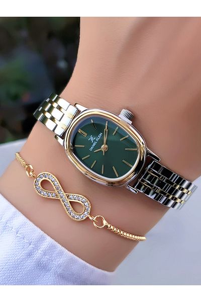 Daniel Klein Original 2 Years Warranty Steel Cord Women Watch Bracelet with Gift Dk989Erdde