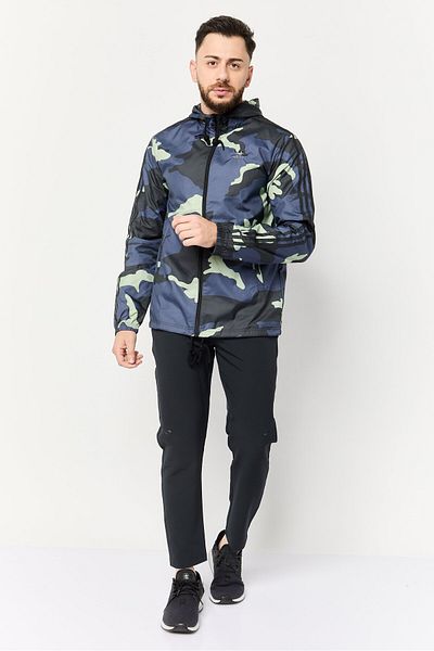 adidas Men Sportswear Fit Long Sleeve Outdoor Jacket, Multicolor
