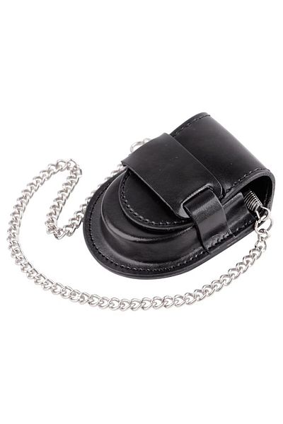 STİLLOVE Vintage Black Chain Pocket Watch Case Pocket Watch Container