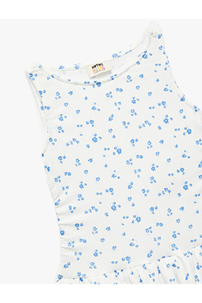 Koton Sleeveless Crew Neck Floral Dress